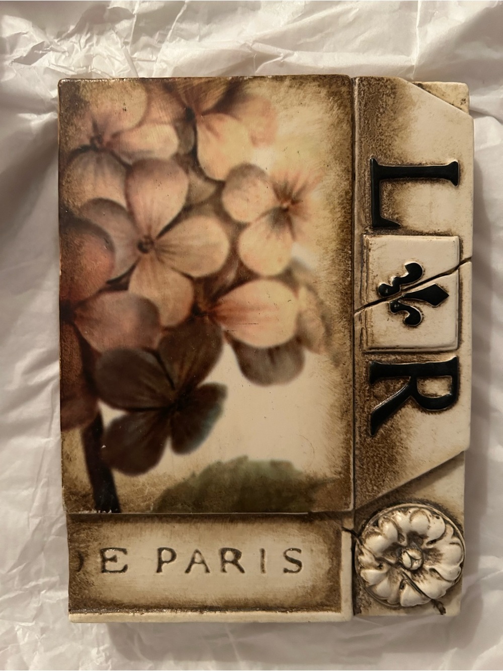 Sid Dickens T85 L & R Flower Hand Signed 2003 Retired Memory Block 🤍